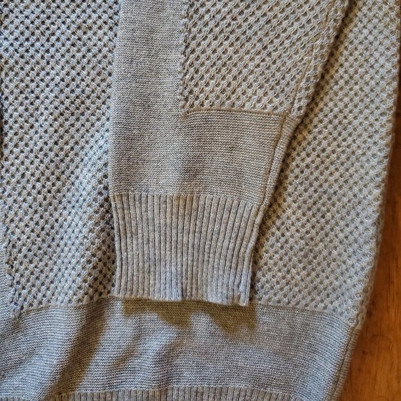 Magaschoni Oversized V-Neck Cardigan - Gray - M - Picture 4 of 5